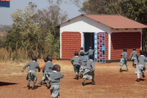 Students at the Blair-Serem School in Kibargoiyet, Kenya.
