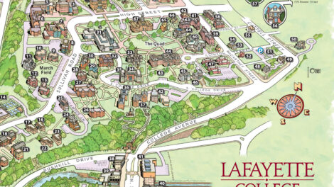 Lafayette College Campus Map